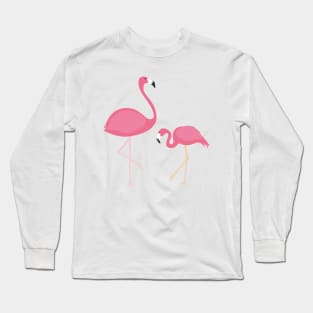 Mother and Baby Flamingo Long Sleeve T-Shirt